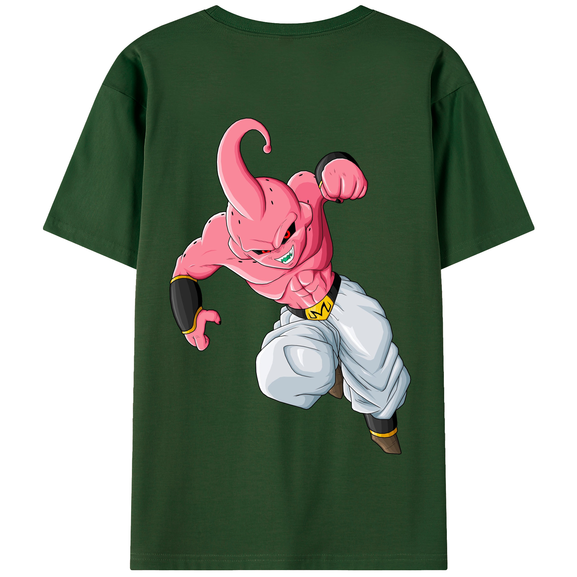 （画像用） ドラゴンボール 魔人ブウ DRAGON BALL Majin Buu 綿100％半袖Tシャツ（背面プリント）